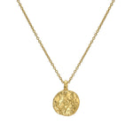 Western Wall  Imprint Sterling Silver Gold plated Necklace