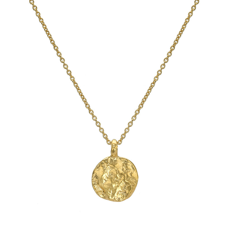 Western Wall  Imprint Sterling Silver Gold plated Necklace