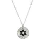 Star Of David Jewish Silver Necklace