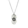 Star of David Dog Tag Necklace
