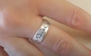 shema ring on woman's hand
