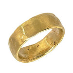 Gold Western Wall Imprint Ring (Wide Band) - Western Wall Jewelry 