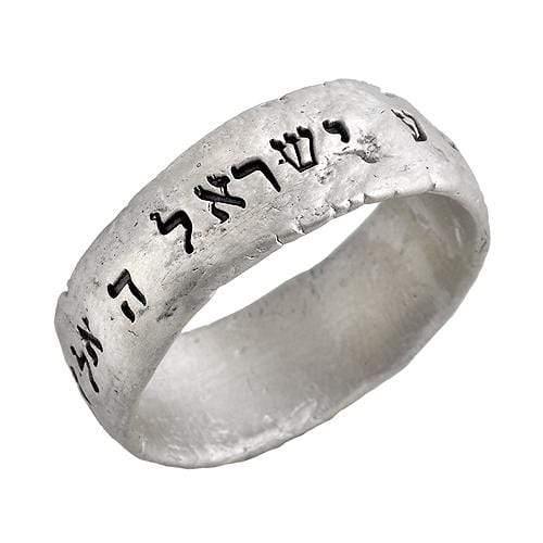 Oval Sterling silver ring Yahweh God of Israel Hebrew writing YHWH with  Black enamel high polished 925 silver men's ring