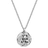 Din, Emet Shalom Hebrew Imprint Silver Jewish Necklace - Western Wall Jewelry 