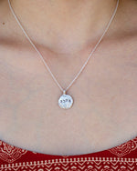 Ahava Love Hebrew Engraved Sterling Silver Necklace - Western Wall Jewelry 