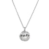 Hope Engraved Hebrew Quote Silver Jewish Necklace - Western Wall Jewelry 