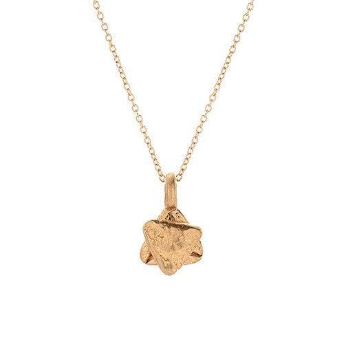 Small Gold Star of David Necklace - Western Wall Jewelry 