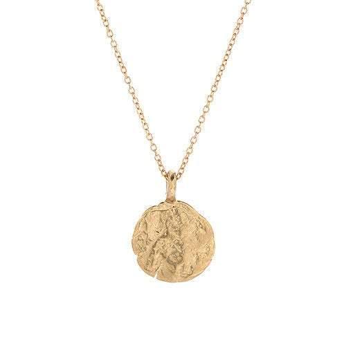 14k gold Western Wall Imprint Necklace - Western Wall Jewelry 